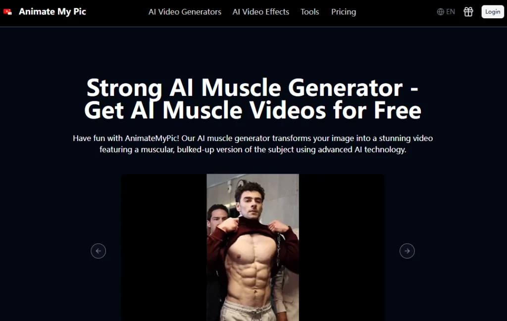 ai muscle video app