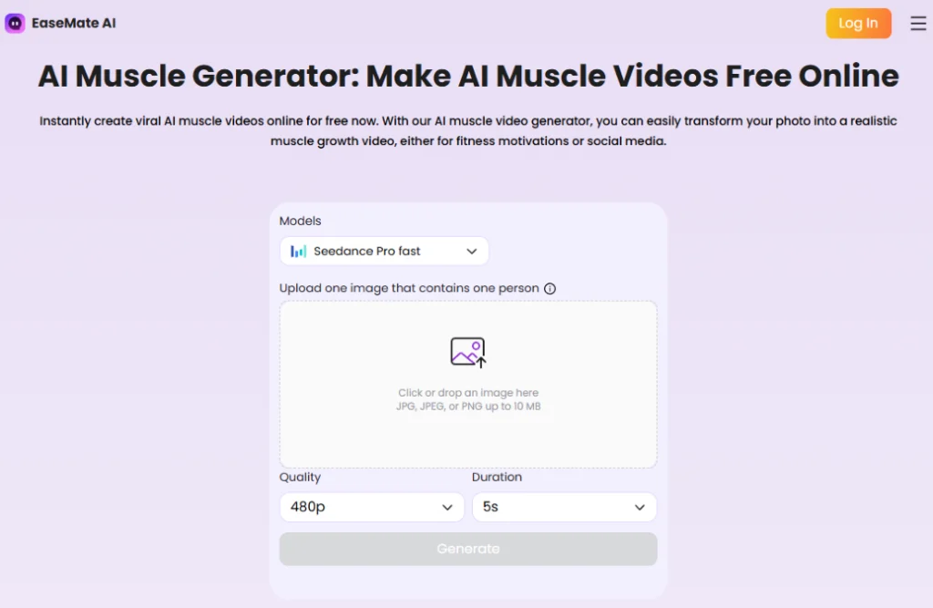 ai muscle video generator free