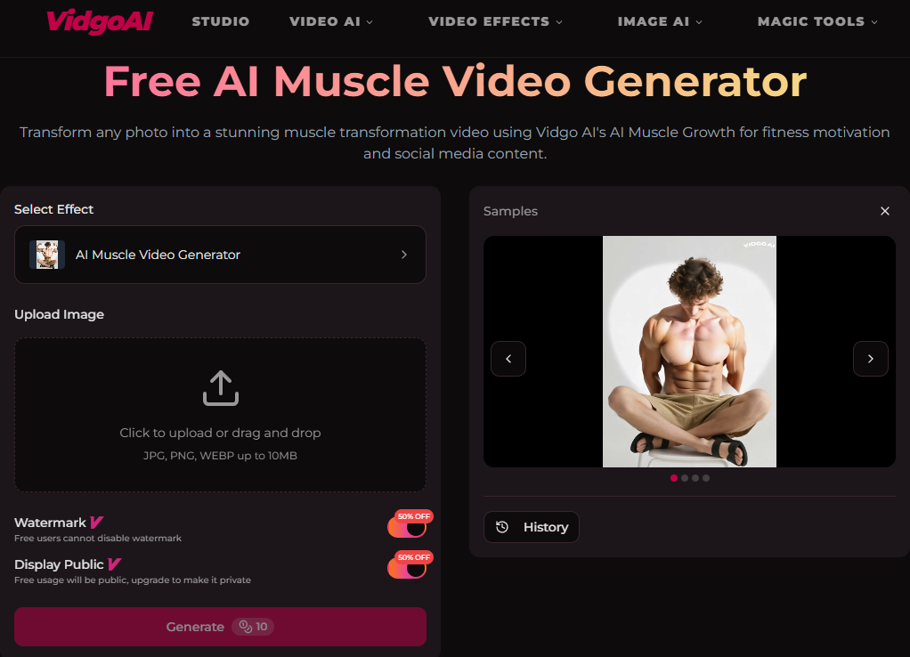 free ai muscle maker