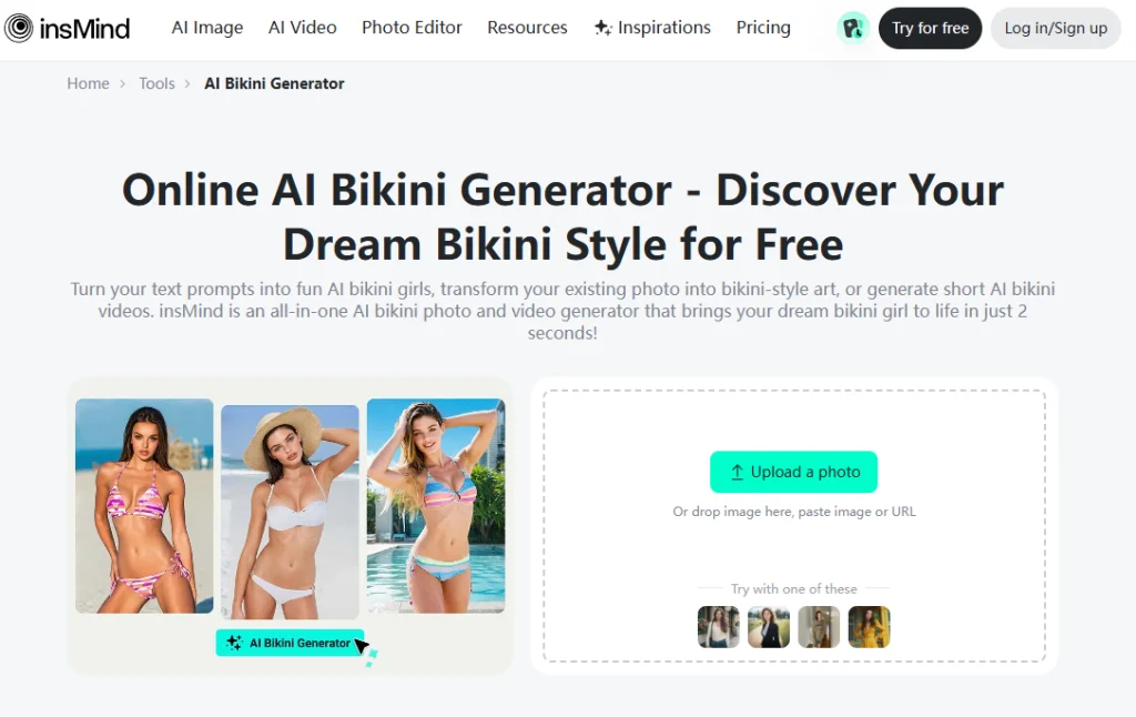 essayage de bikini, vidéo de bikini IA