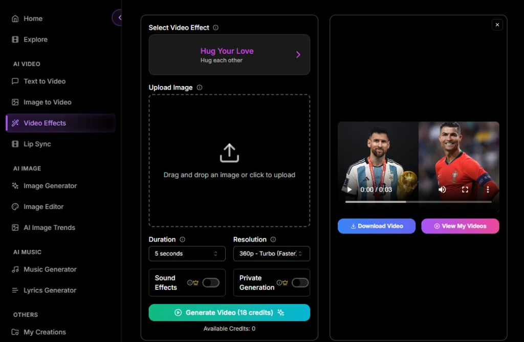 ai hug video generator free, free ai hugging video