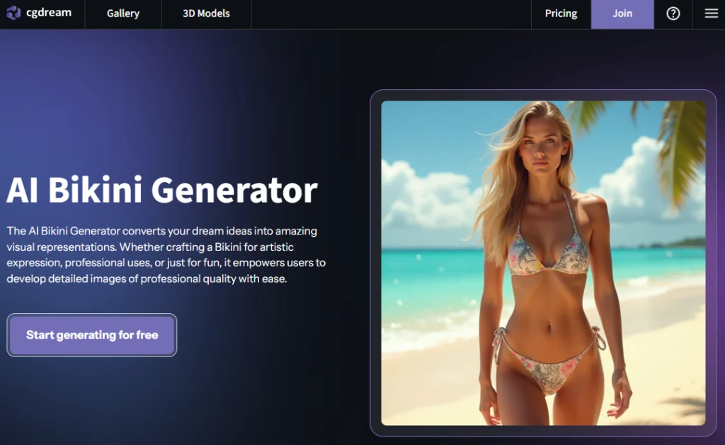 gratis online AI bikini skapare