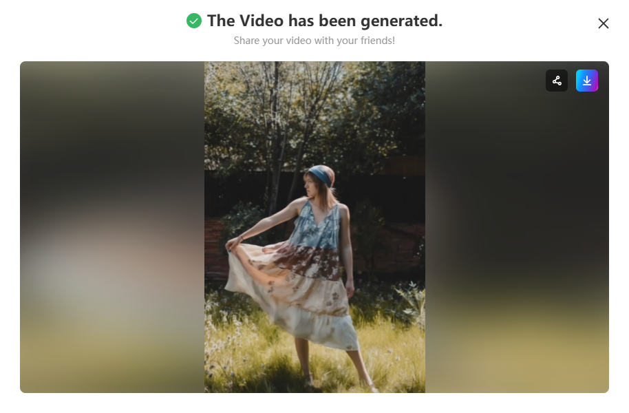 Générer et télécharger des vidéos de vol IA
