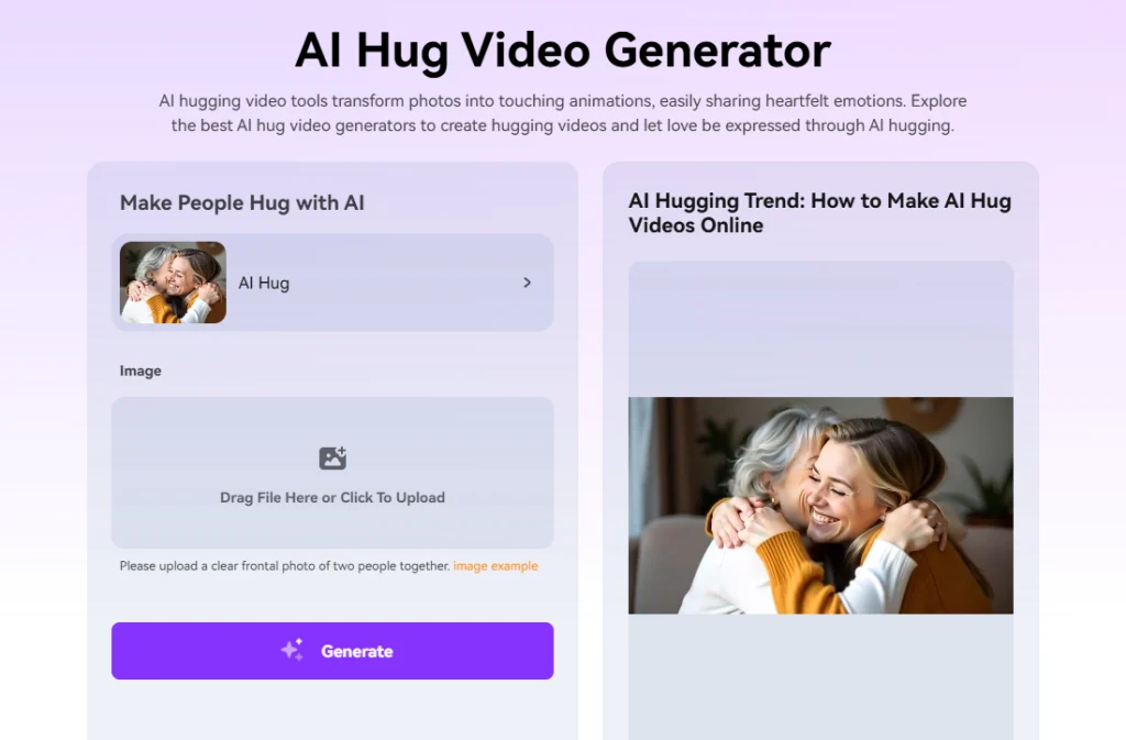 ai hug video generator free, free ai hugging video