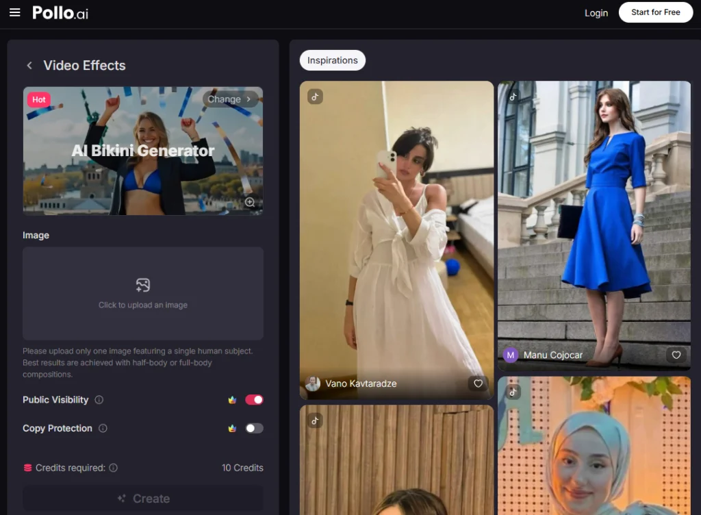 essayage de bikini, vidéo de bikini IA
