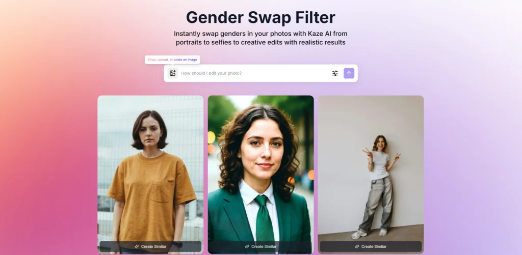 ai gender swap generator kaze