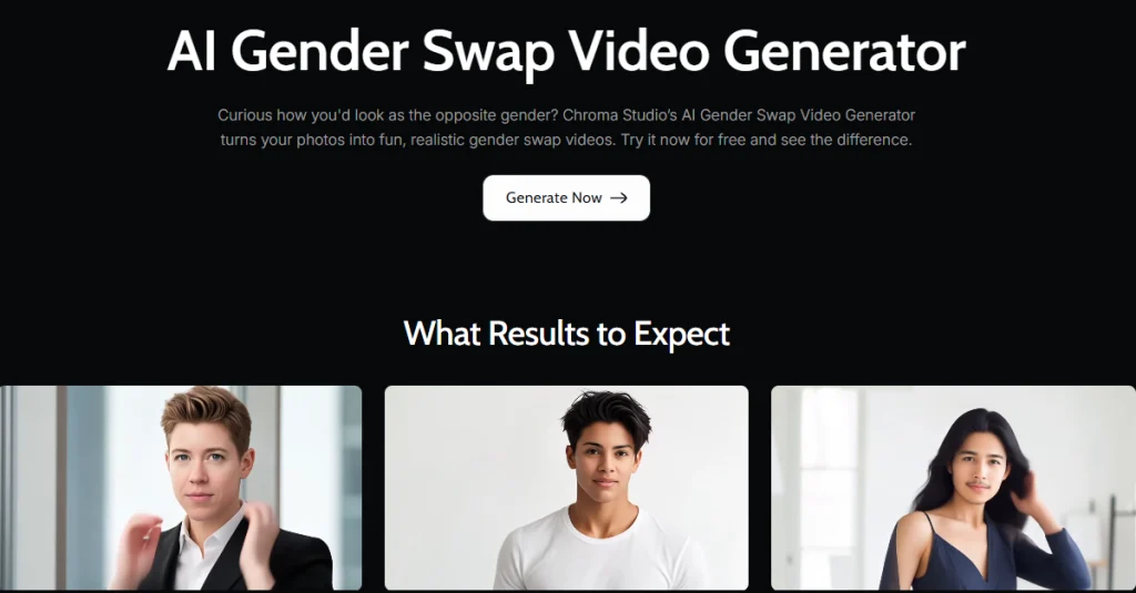 AI 사진 성별 바꾸기, AI 비디오 성별 바꾸기 생성기