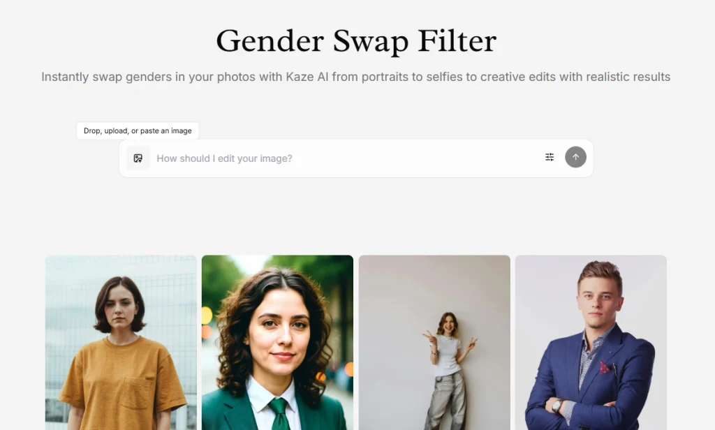 AI가 생성한 성별 바꾸기, AI가 생성한 사진의 성별 바꾸기
