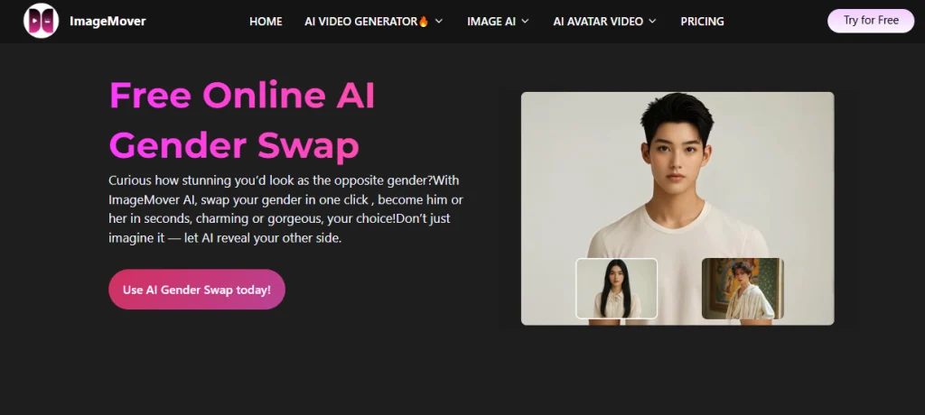 zamjena spolova putem umjetne inteligencije besplatno online