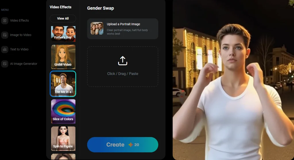 zamjena spolova putem umjetne inteligencije besplatno online
