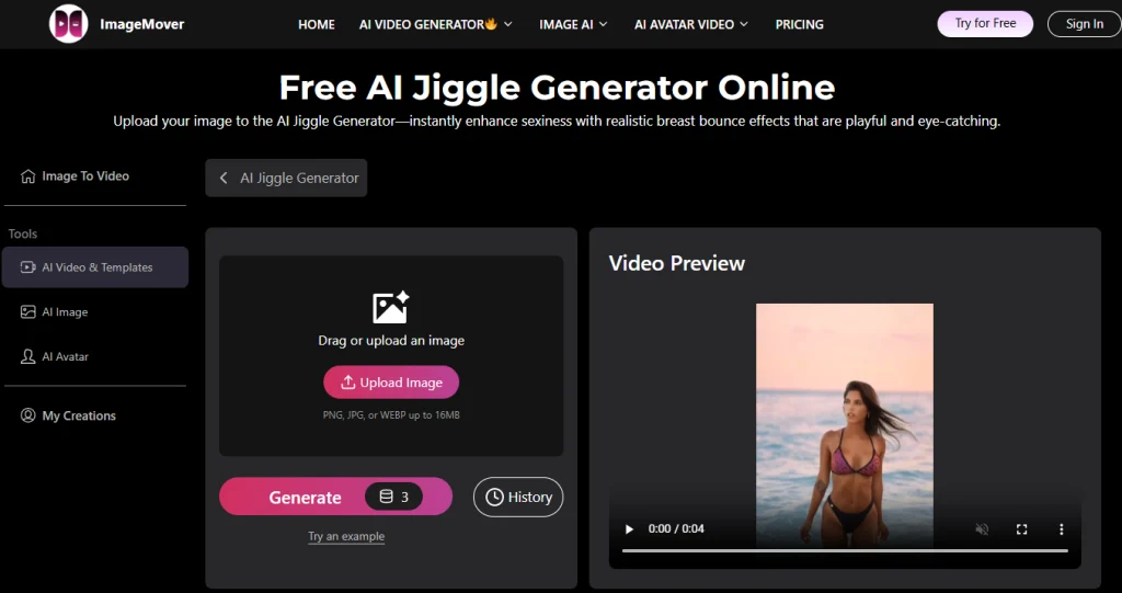 ai jiggle generator