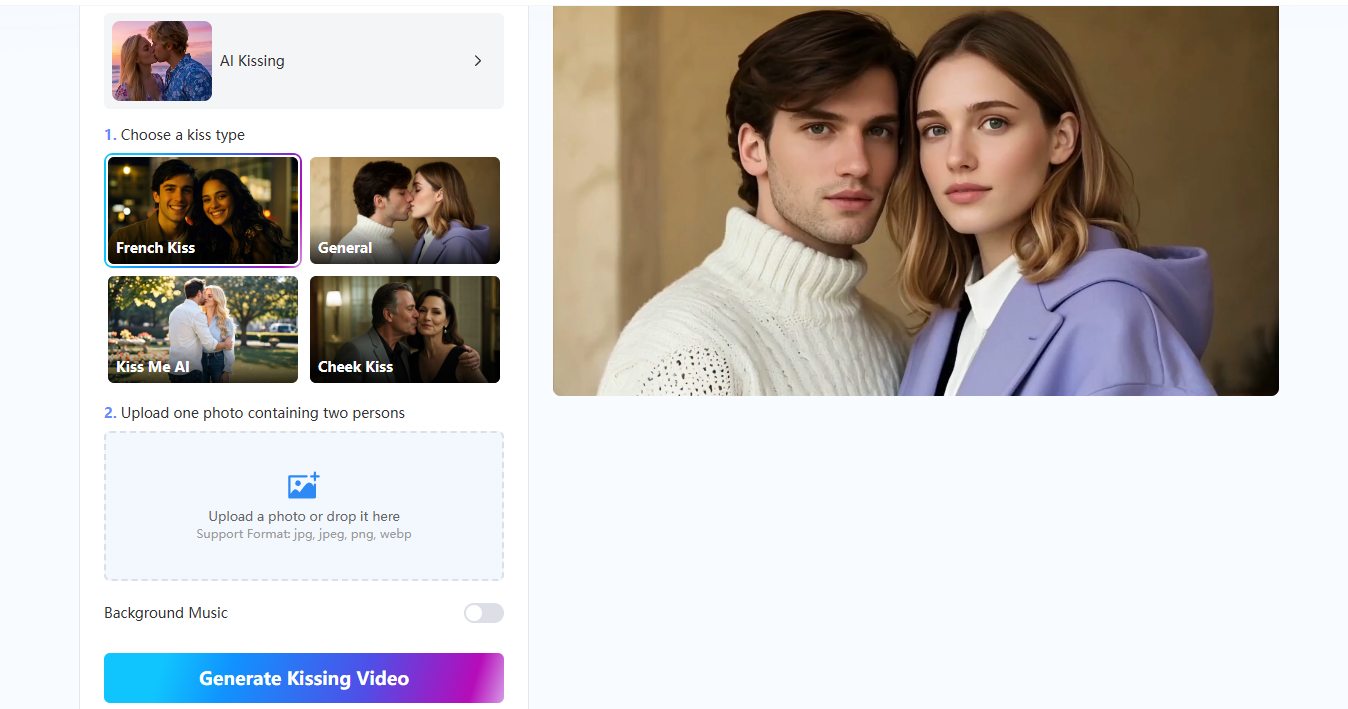 elige un tipo de beso