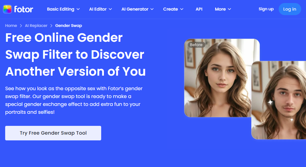 성별 전환 필터
