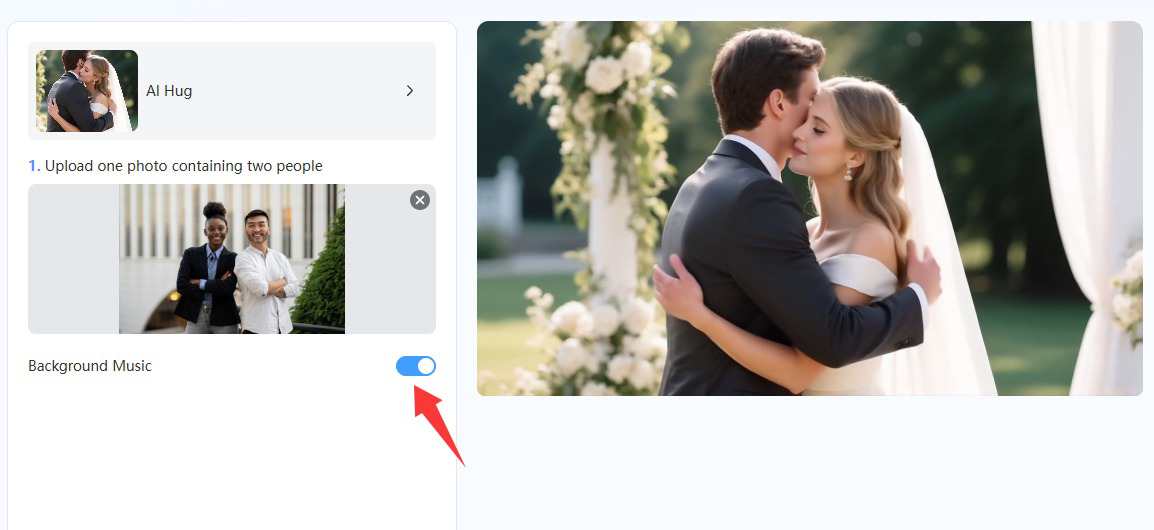 hug ai generator, ai hug from photo