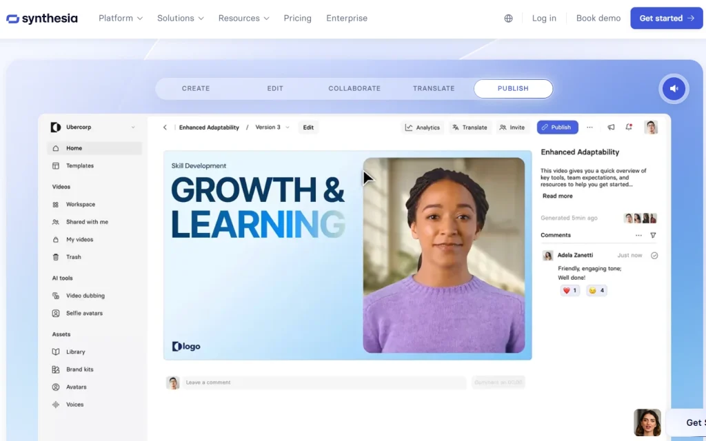 ซอฟต์แวร์ซิงค์ริมฝีปาก Synthesia