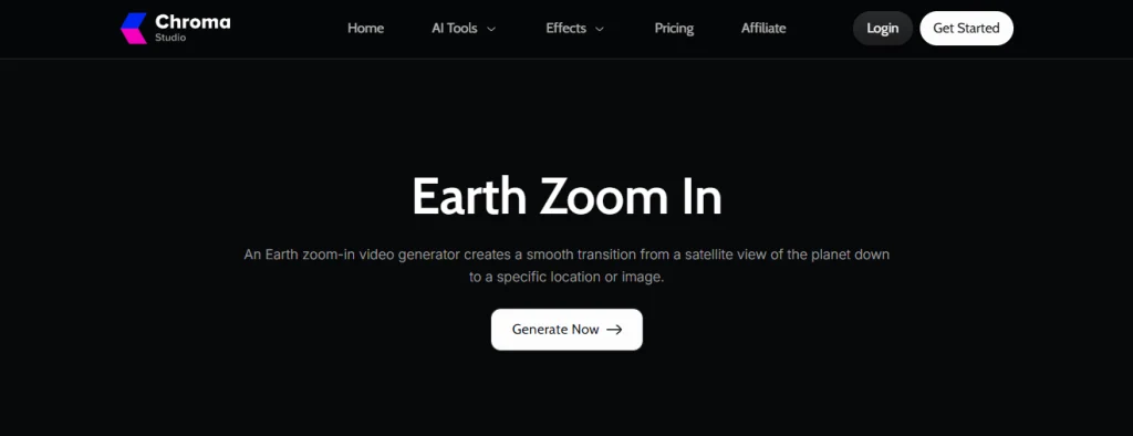 ai earth zoom in video