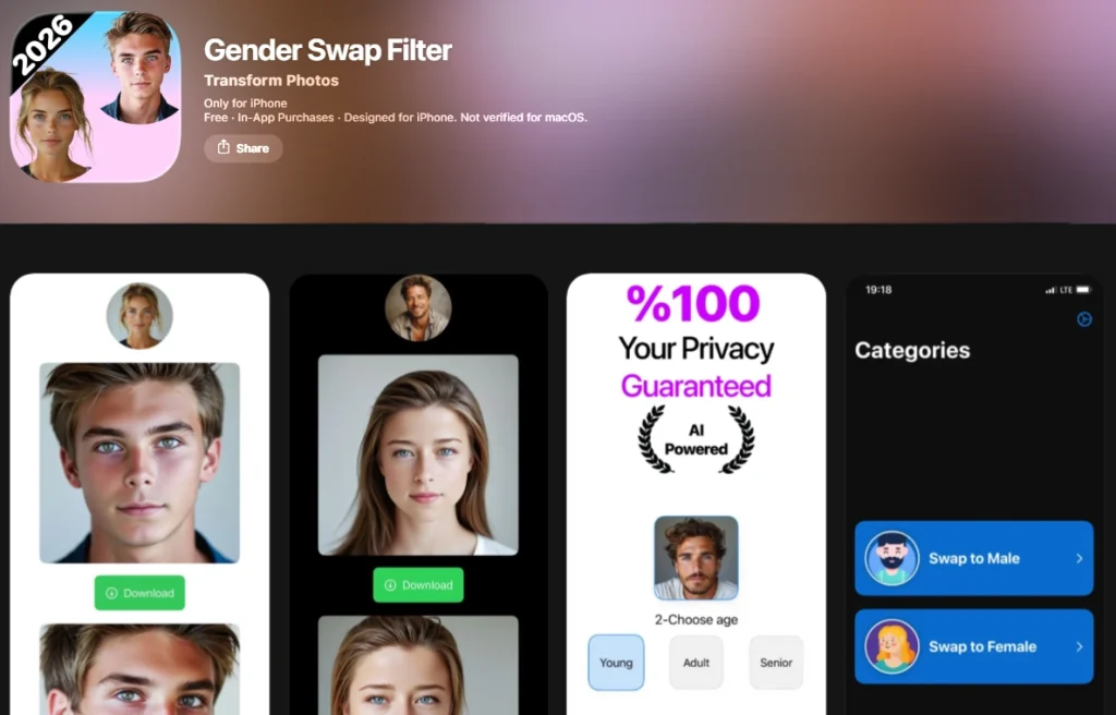 ai gender swap app