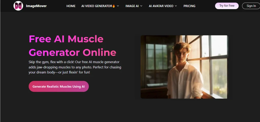 ai muscle video maker imageover