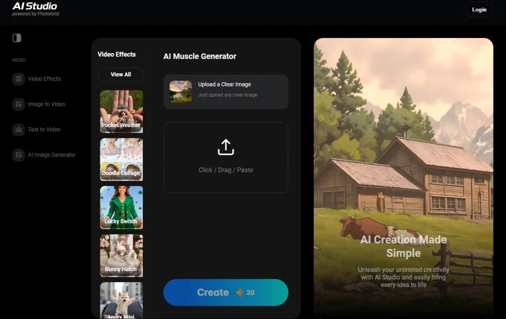 ai muscle video maker imageover photogrid