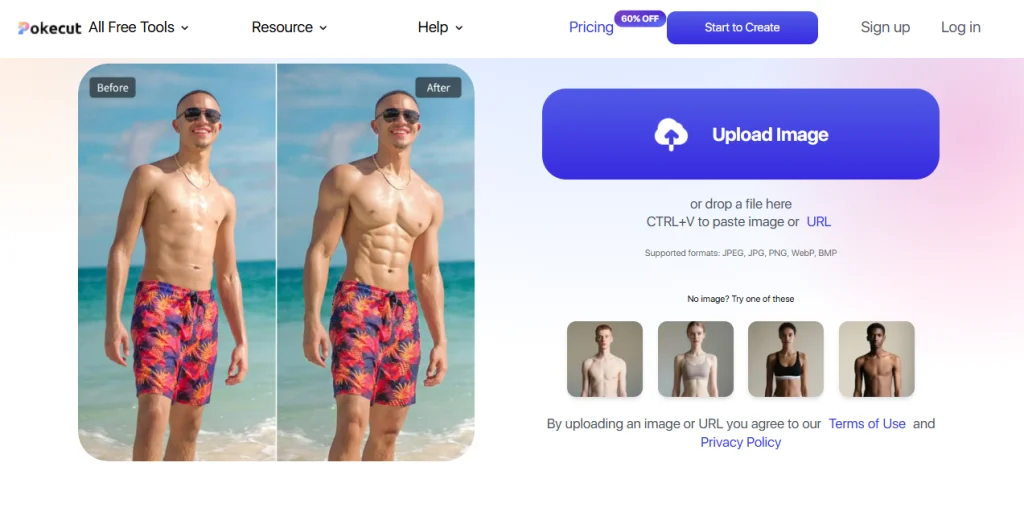 ai muscle video maker imageover pokecut