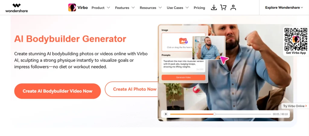 ai muscle video maker imageover virbo