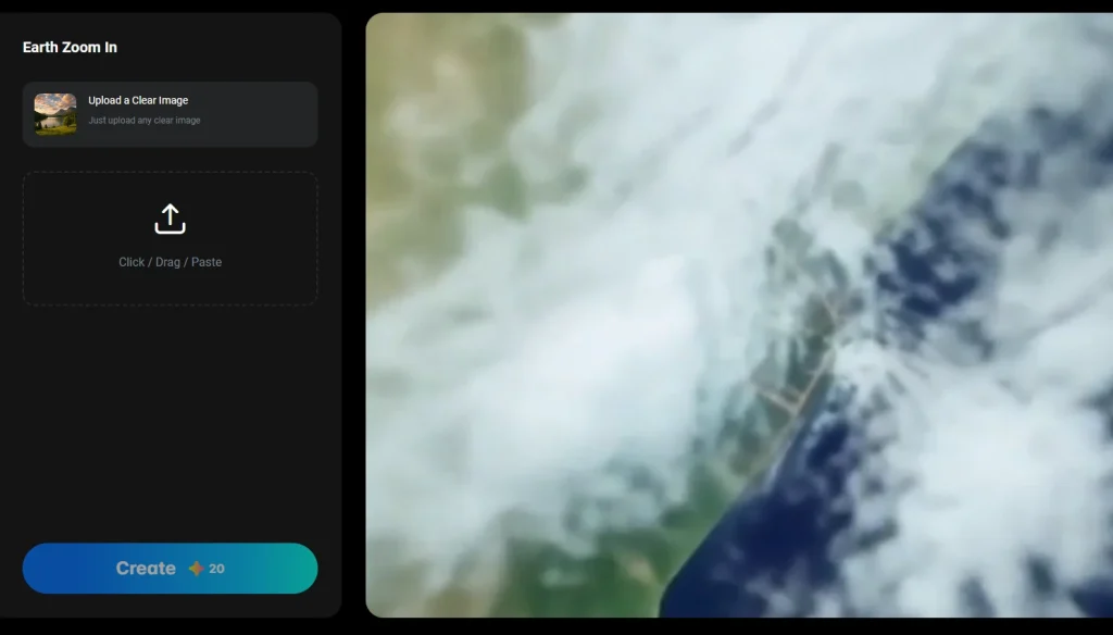 مولد تكبير صورة الأرض من شبكة التصوير