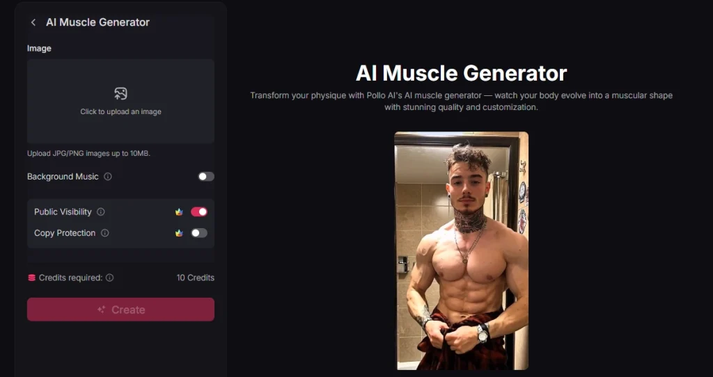 mușchi generați de inteligență artificială