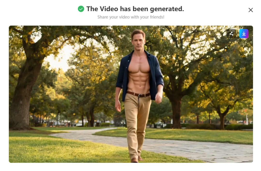 download and share your muscle video