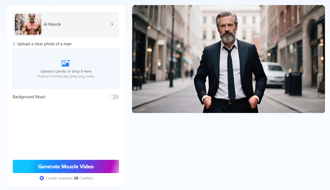 upload a full-body photo of man