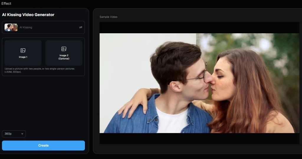 máy tạo video hôn deevid ai