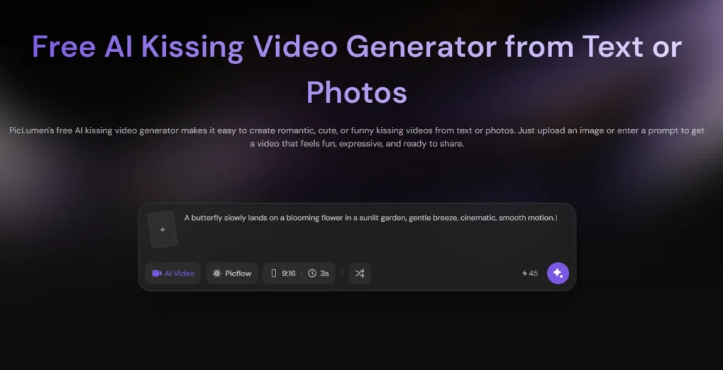 công cụ tạo video hôn nhau trực tuyến bằng AI