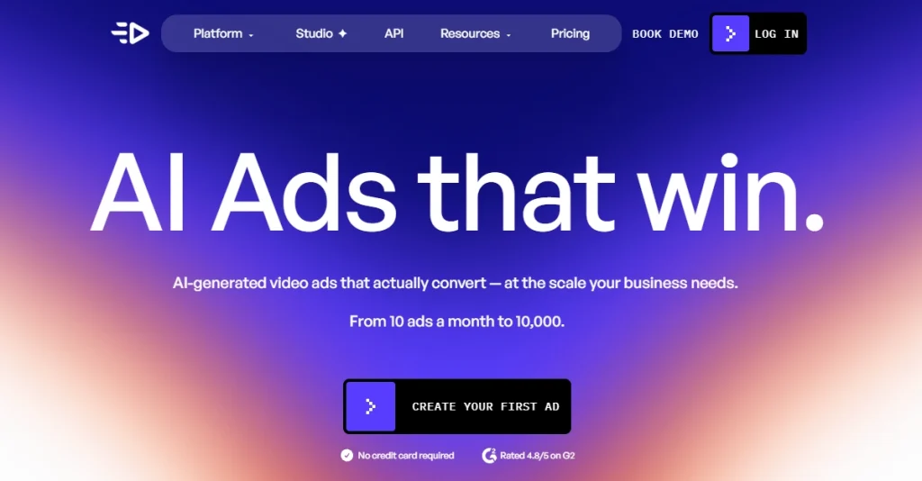 Créateur de publicités IA, générateur de vidéos publicitaires IA