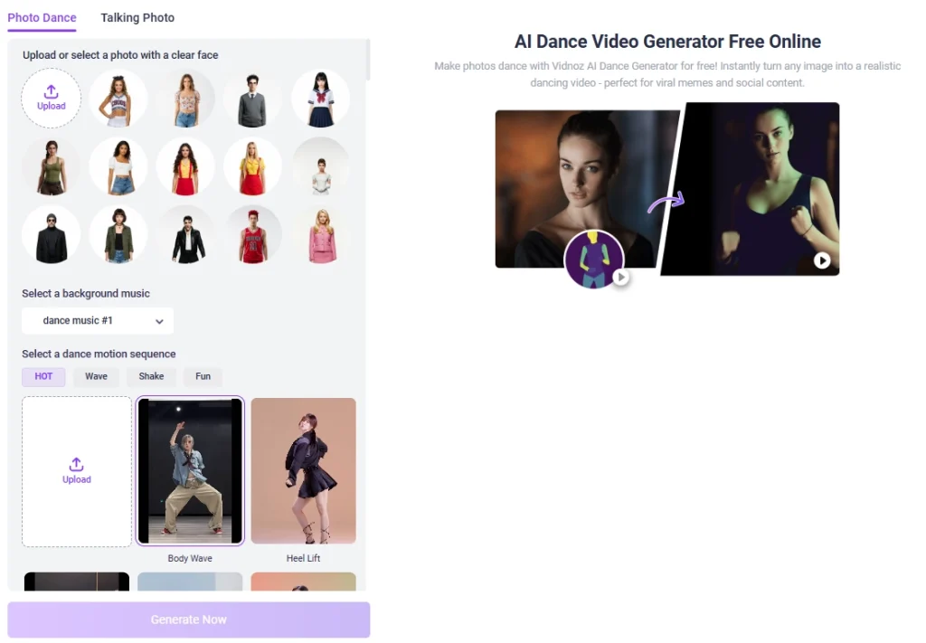 free AI dance video generator, AI dance maker