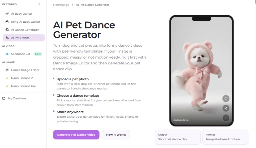 câine dansator cu inteligență artificială, videoclip cu dansul câinelui cu inteligență artificială